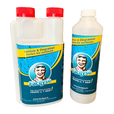 Facilyse Universe, la bouteille avec doseur intégré et une bouteille en plus