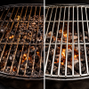 Nettoyage d'une grille de barbecue.